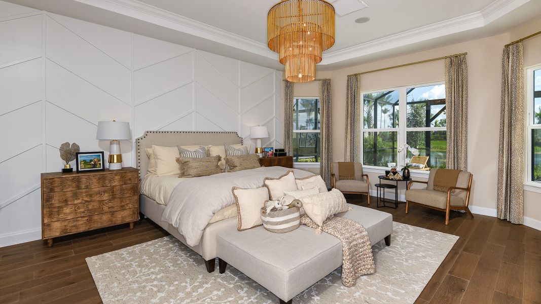 Representative furnished interior of a home built from the Pallazio by Taylor Morrison in Esplanade by the Islands, Naples (Image 31).