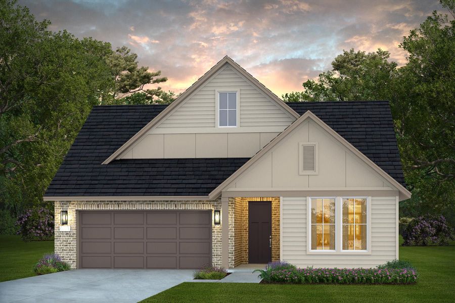 Representative exterior photo of a completed home built from the Palmary by Del Webb in Del Webb Bridgeland, Cypress, TX (Image 12).