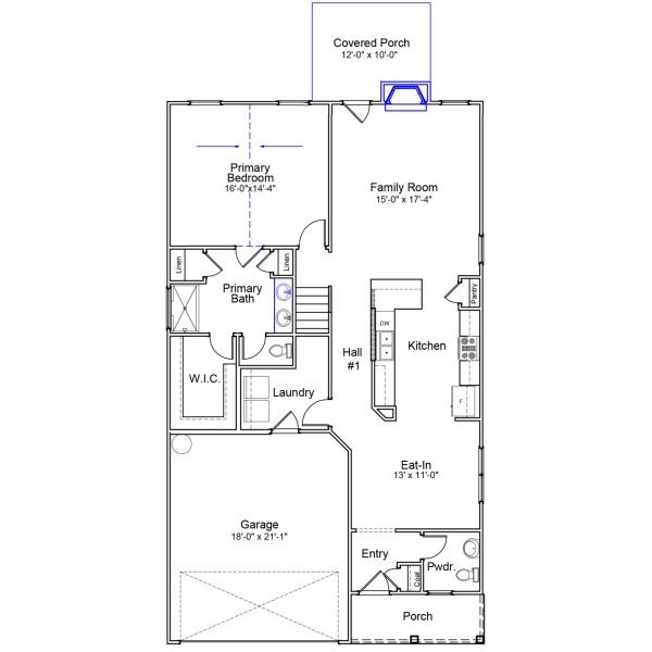 2D floor plan layout of this home in Winston Point, Gilbert, SC (Image 3).