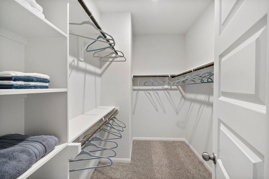Liberty Estates Model Home - San Jacinto - Primary Closet Liberty Estates Model Home - San Jacinto - Primary Closet