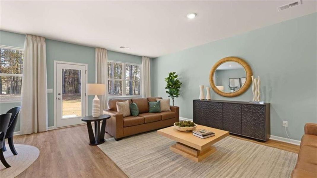 Furnished interior view inside a new home in Poplar Preserve, Newnan (Image 32).