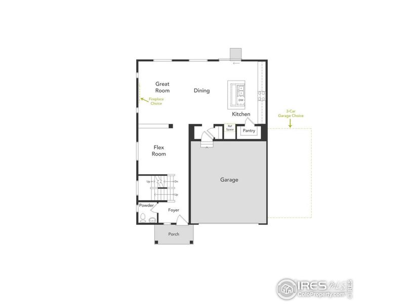 2D floor plan layout of this home in , Johnstown, CO (Image 2). 2D floor plan layout of this home in , Johnstown, CO (Image 2).