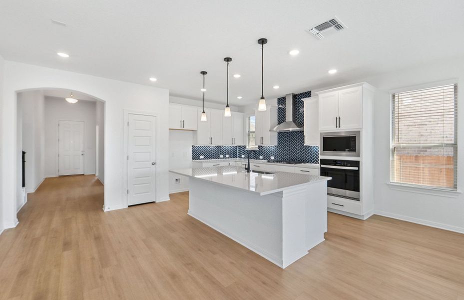 Furnished interior view inside a new home in Saddleback at Santa Rita Ranch, Liberty Hill (Image 12). Furnished interior view inside a new home in Saddleback at Santa Rita Ranch, Liberty Hill (Image 12).