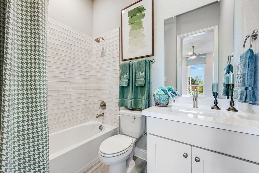 Furnished interior view inside a new home in South Oak, Lakewood Village (Image 17).