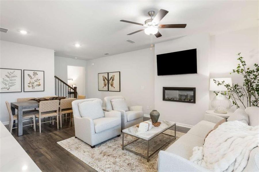 Furnished interior view inside a new home in , Conyers (Image 12). Furnished interior view inside a new home in , Conyers (Image 12).