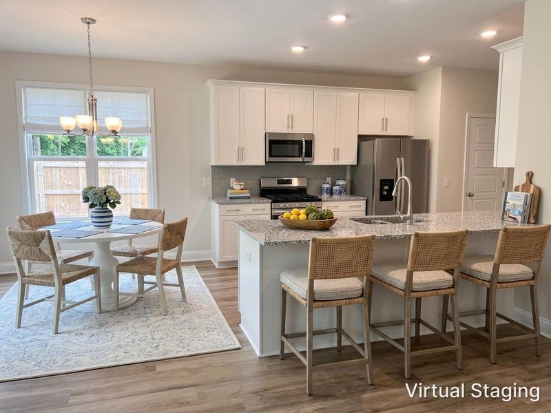 Furnished interior view inside a new home in Parkwood Estates, Leland (Image 5).