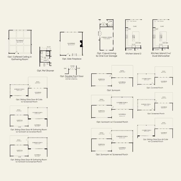 2D floor plan layout for the Stonegate by Pulte Homes in The Retreat at Carolina Ridge, Harrisburg, NC (Image 6).