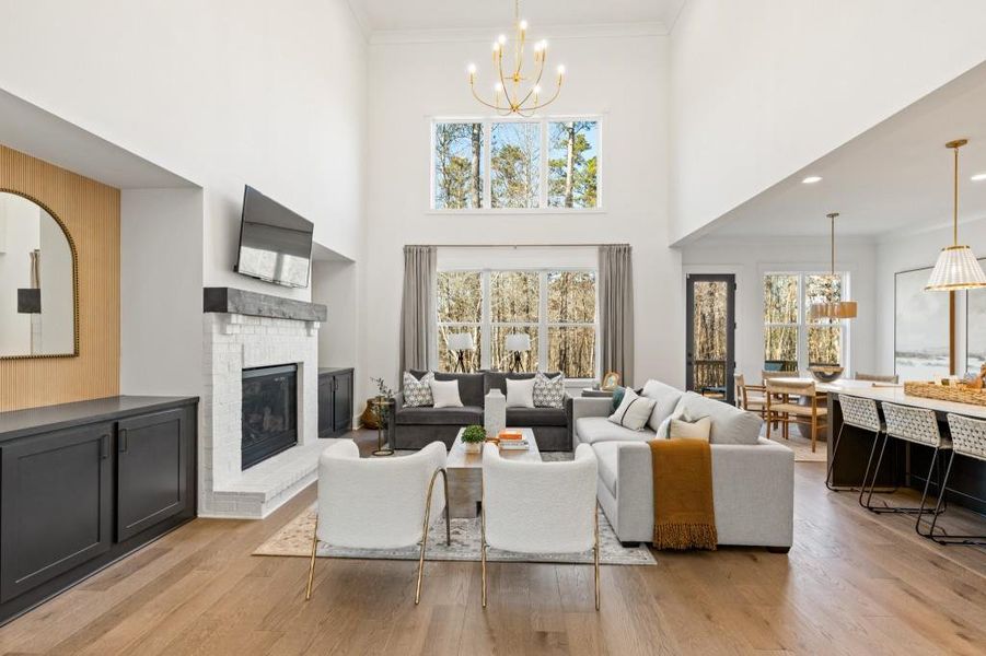 Furnished interior view inside a new home in Arden on Lanier, Cumming (Image 15).