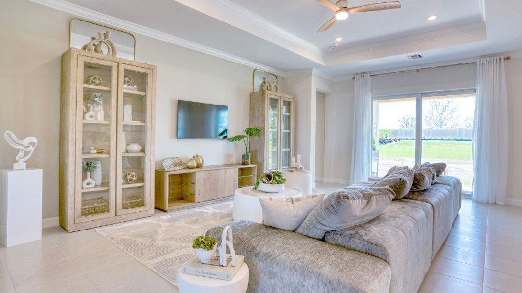 Furnished interior view inside a new home in Veranda Preserve: The Grand East, Port St. Lucie (Image 5).