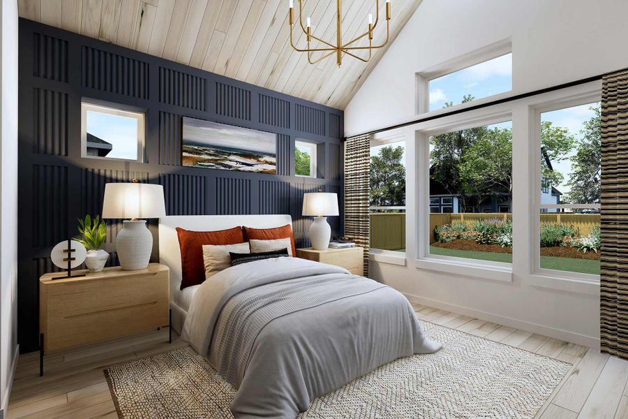 Representative furnished interior of a home built from the The Daisy by David Weekley Homes in Mantua Point Classics, Van Alstyne (Image 3).