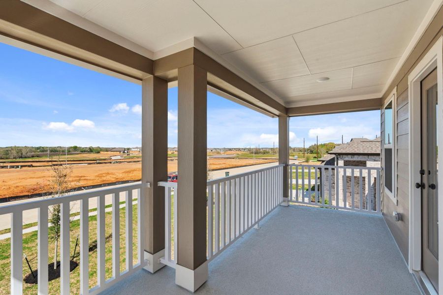 Imagine stepping out onto your own covered balcony, a serene retreat where the outside world feels just a bit closer yet still comfortably private.