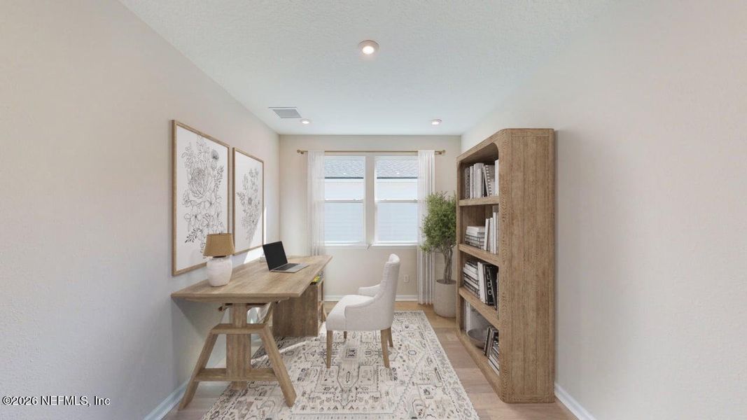 Furnished interior view inside a new home in Lakes at Bella Lago, Green Cove Springs (Image 10). Furnished interior view inside a new home in Lakes at Bella Lago, Green Cove Springs (Image 10).