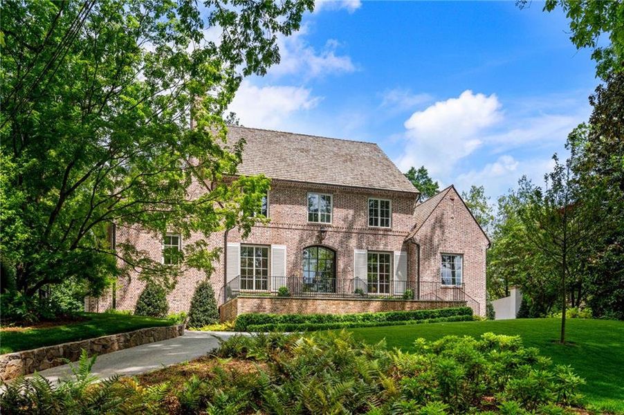 Front exterior of a new home in , Atlanta, GA, highlighting curb appeal (Image 2). Front exterior of a new home in , Atlanta, GA, highlighting curb appeal (Image 2).