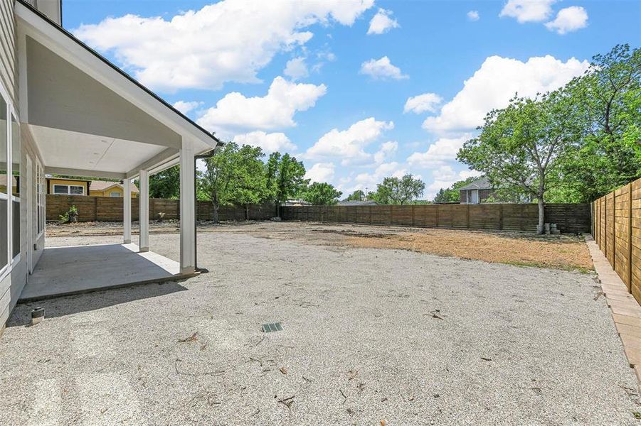 View of yard featuring a patio area