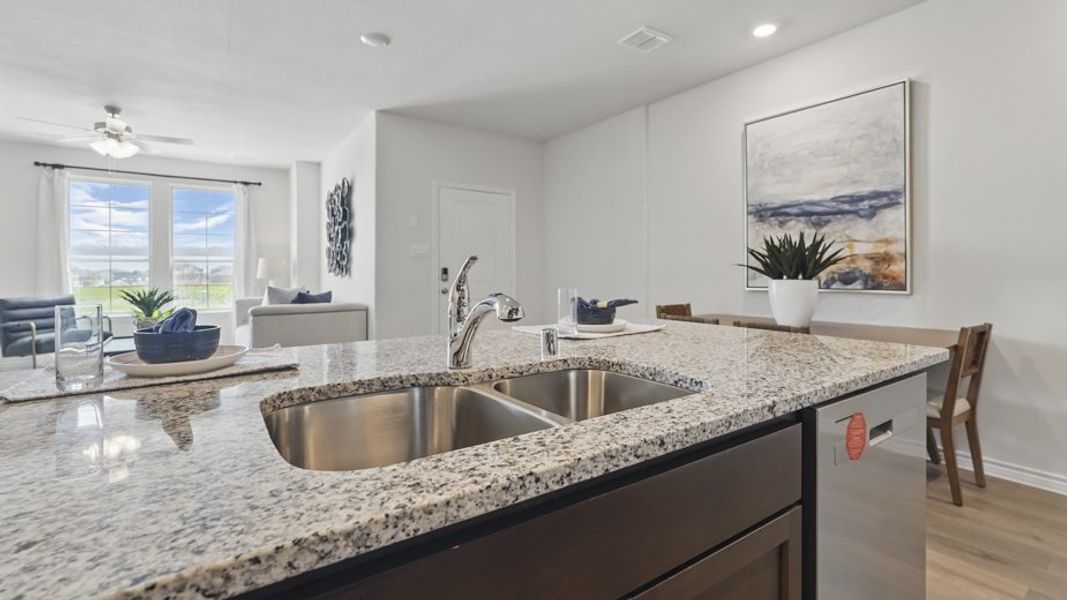 Furnished interior view inside a new home in Liberty Crossing, Royse City (Image 8).