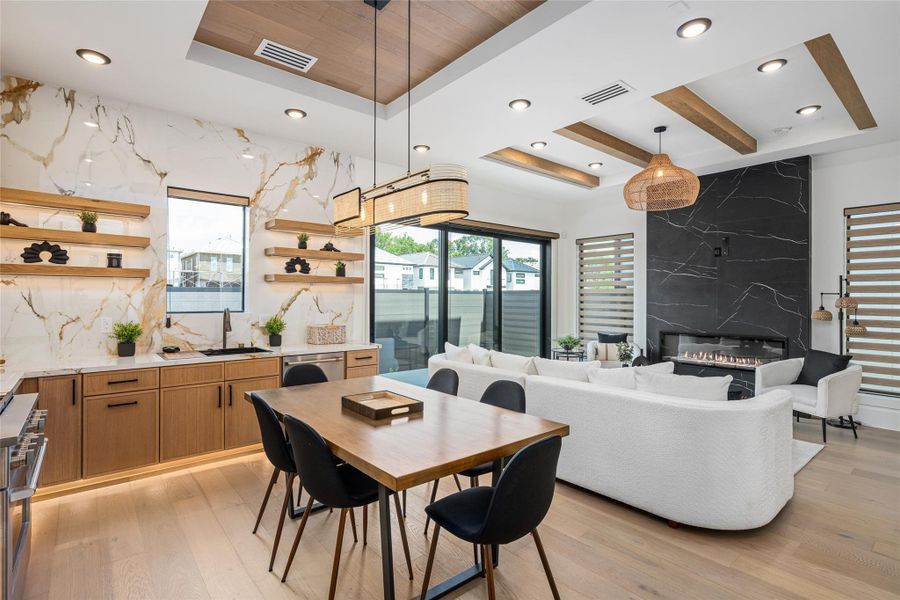 Furnished interior view inside a new home in , Stafford (Image 11).