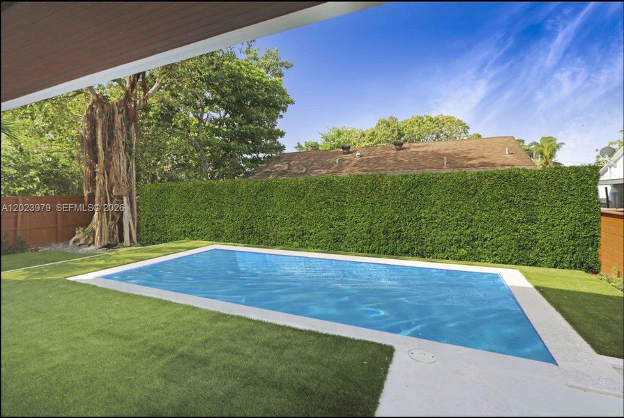 Exterior details and patio area of a home in , Miami (Image 21). Exterior details and patio area of a home in , Miami (Image 21).