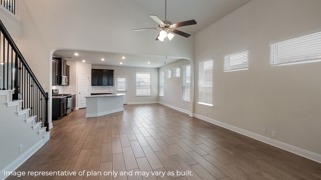 Representative unfurnished interior of a home built from the The Caspian by D.R. Horton in Steele Creek, Cibolo (Image 13).