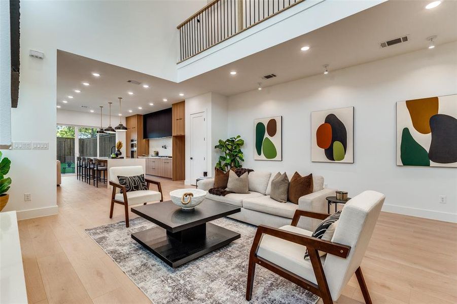 Furnished interior view inside a new home in , Dallas (Image 16).