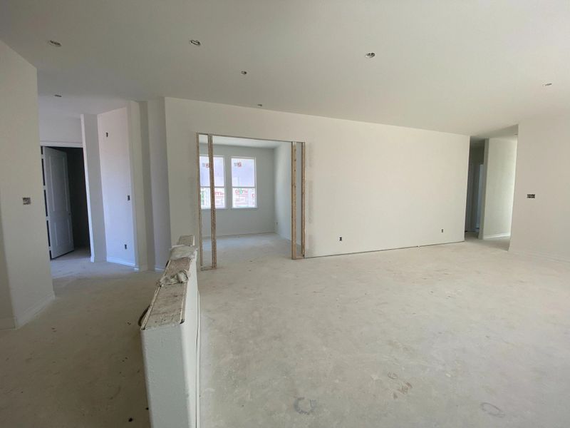 Construction Progress - Family Room