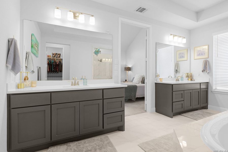 Furnished interior view inside a new home in Meadows of Mill Creek, Seguin (Image 28).