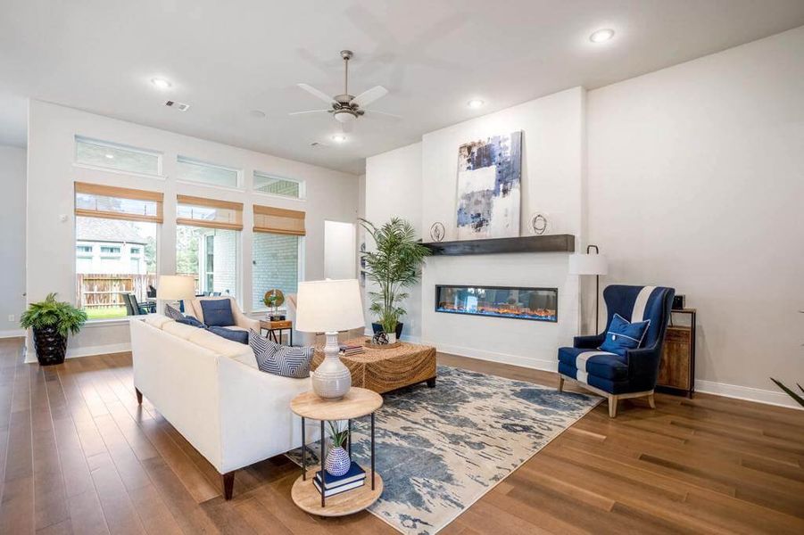 Furnished interior in a model home at Briarley in Montgomery (Image 8).