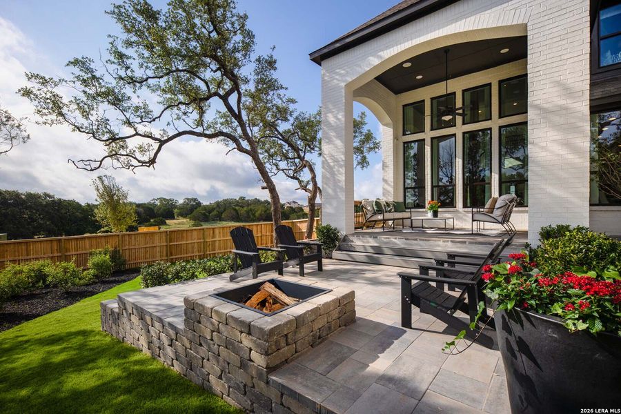 Exterior details and patio area of a home in Veramendi, New Braunfels (Image 20).