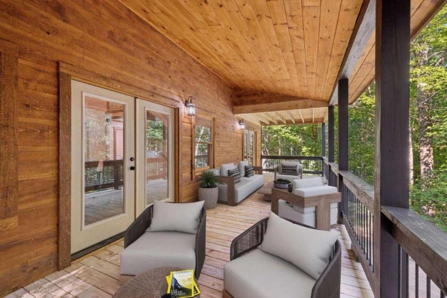 Furnished interior view inside a new home in , Blue Ridge (Image 11). Furnished interior view inside a new home in , Blue Ridge (Image 11).