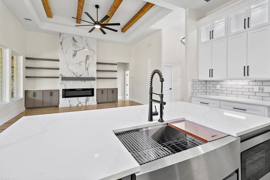 Furnished interior view inside a new home in , Crosby (Image 8).
