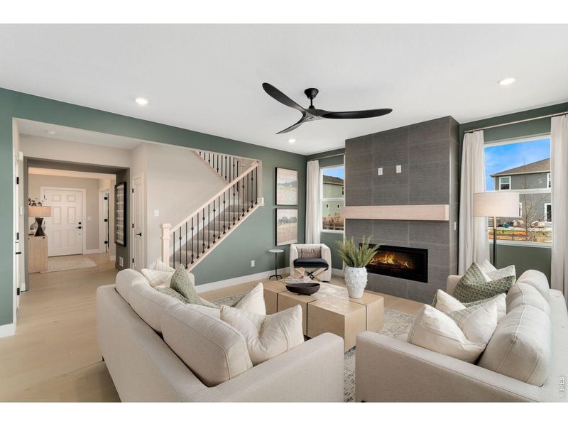 Furnished interior view inside a new home in Hidden Creek, Frederick (Image 11).