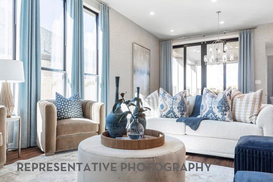 Furnished interior view inside a new home in Parkside On The River, Georgetown (Image 10). Furnished interior view inside a new home in Parkside On The River, Georgetown (Image 10).