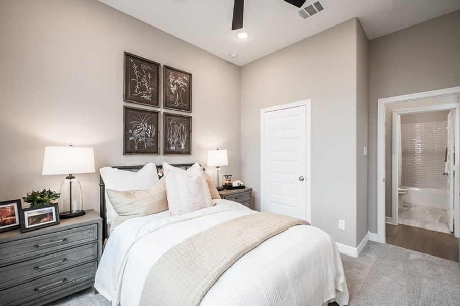 Furnished interior view inside a new home in Woodson’s Reserve 45′, Spring (Image 20).