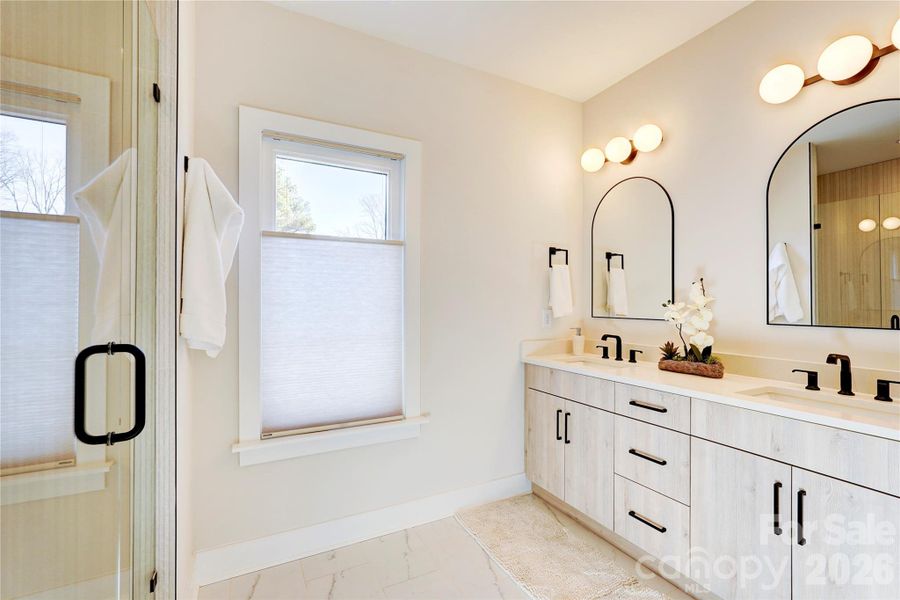 Furnished interior view inside a new home in , Charlotte (Image 38).