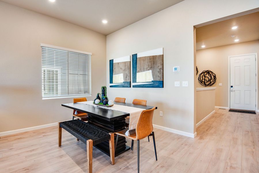 Furnished interior view inside a new home in Westside Crossing, Berthoud (Image 14).