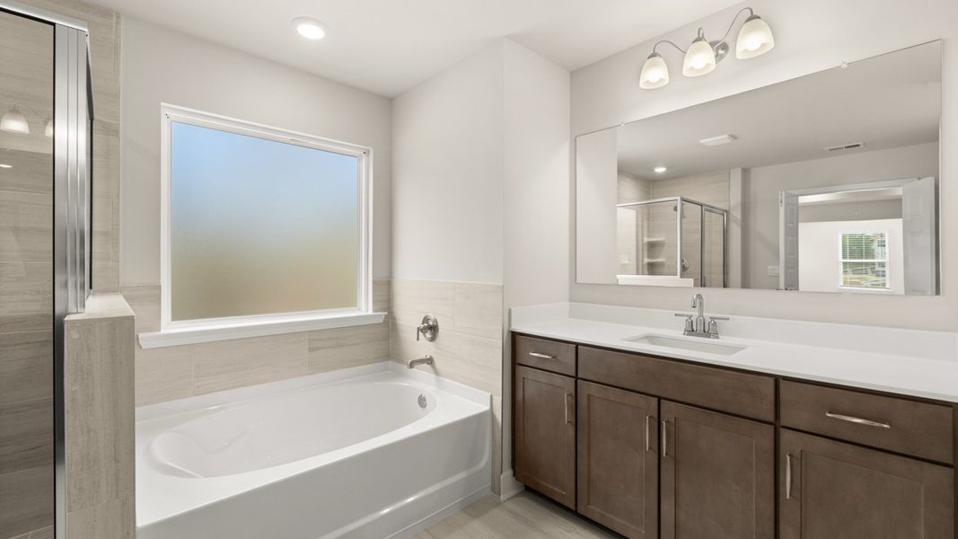 Representative furnished interior of a home built from the Hampshire by D.R. Horton in Heritage Pointe, Senoia (Image 14).