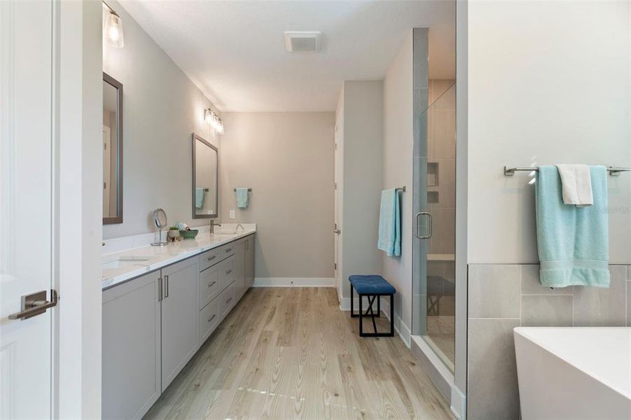 Furnished interior view inside a new home in Bella Terra, Hudson (Image 26). Furnished interior view inside a new home in Bella Terra, Hudson (Image 26).