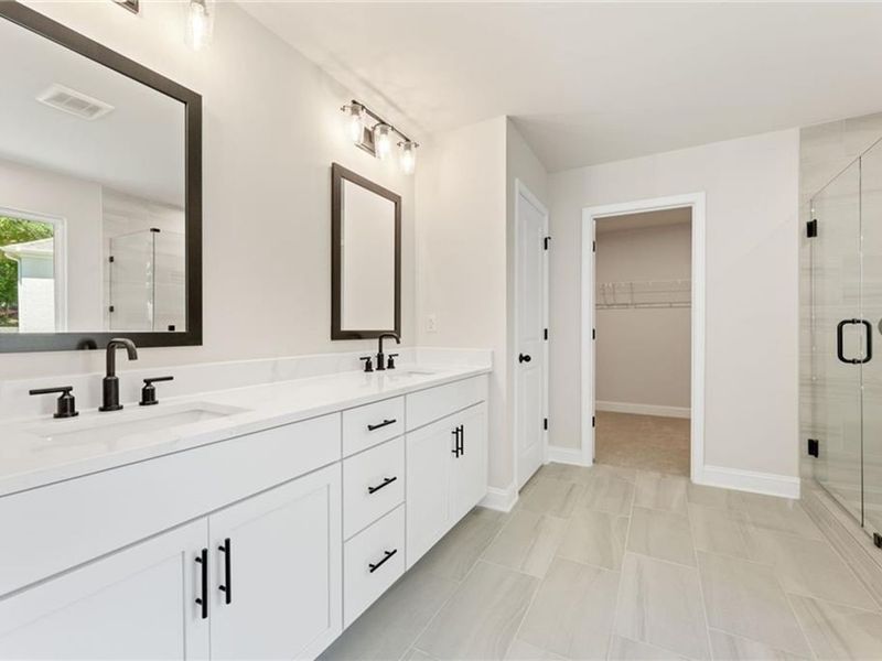 Furnished interior view inside a new home in Melody Lakeside Estates, Buford (Image 8).