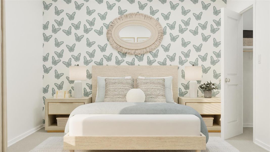 Furnished interior view inside a new home in Cotton Brook, Hutto (Image 16). Furnished interior view inside a new home in Cotton Brook, Hutto (Image 16).