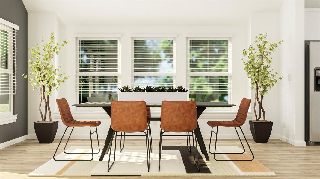Furnished interior view inside a new home in Lively Ranch: Brookstone Collection, Georgetown (Image 3). Furnished interior view inside a new home in Lively Ranch: Brookstone Collection, Georgetown (Image 3).