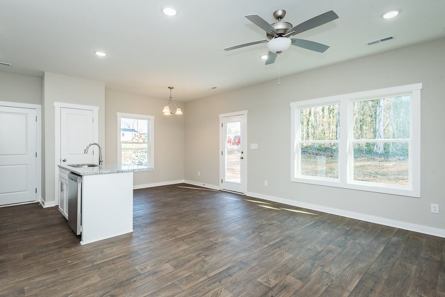 Representative unfurnished interior of a home built from the Camden A by Foundation Home Builders LLC in Pinnix Loop, Burlington (Image 14).