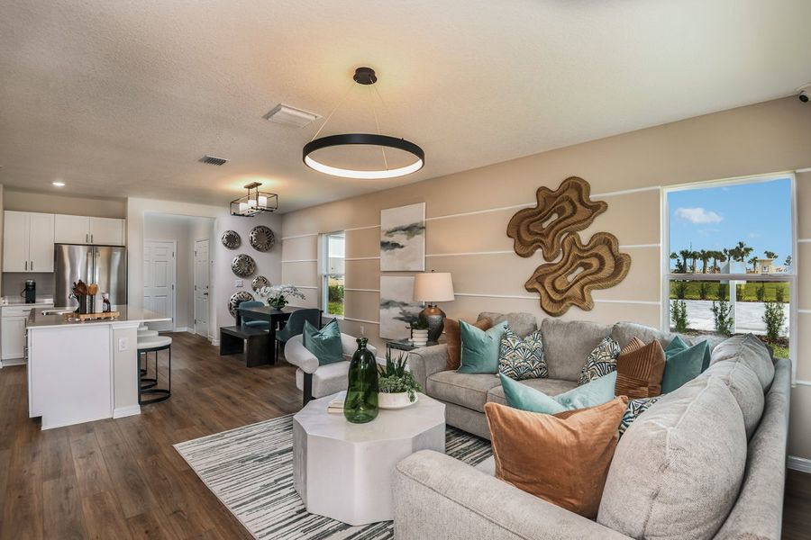 Representative furnished interior of a home built from the Tulum by Casa Fresca Homes in Pasadena Woods, Dade City (Image 10). Representative furnished interior of a home built from the Tulum by Casa Fresca Homes in Pasadena Woods, Dade City (Image 10).