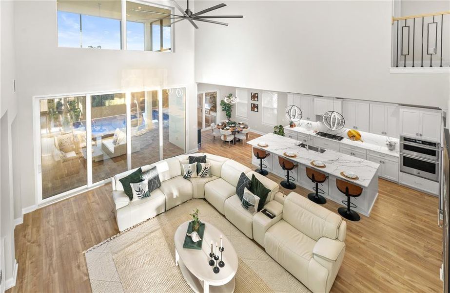 Furnished interior view inside a new home in , Flagler Beach (Image 43).