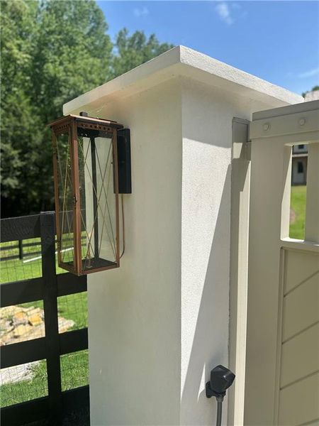 Exterior details and patio area of a home in Crossroads, Alpharetta (Image 4).