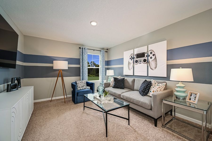 Furnished interior view inside a new home in Scenic Terrace, Haines City (Image 14).