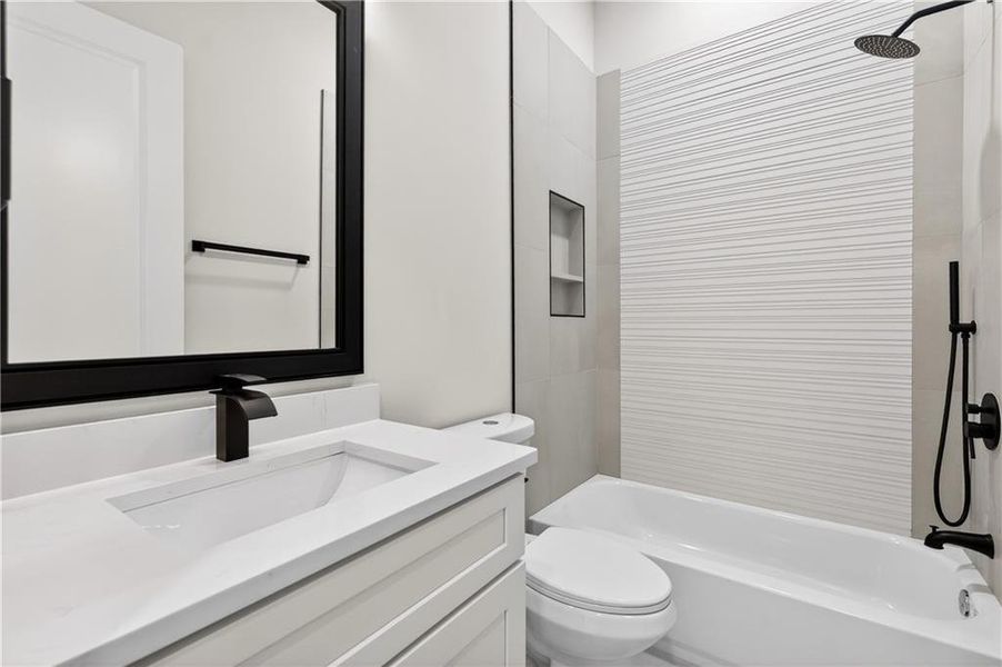 Furnished interior view inside a new home in , Atlanta (Image 35).