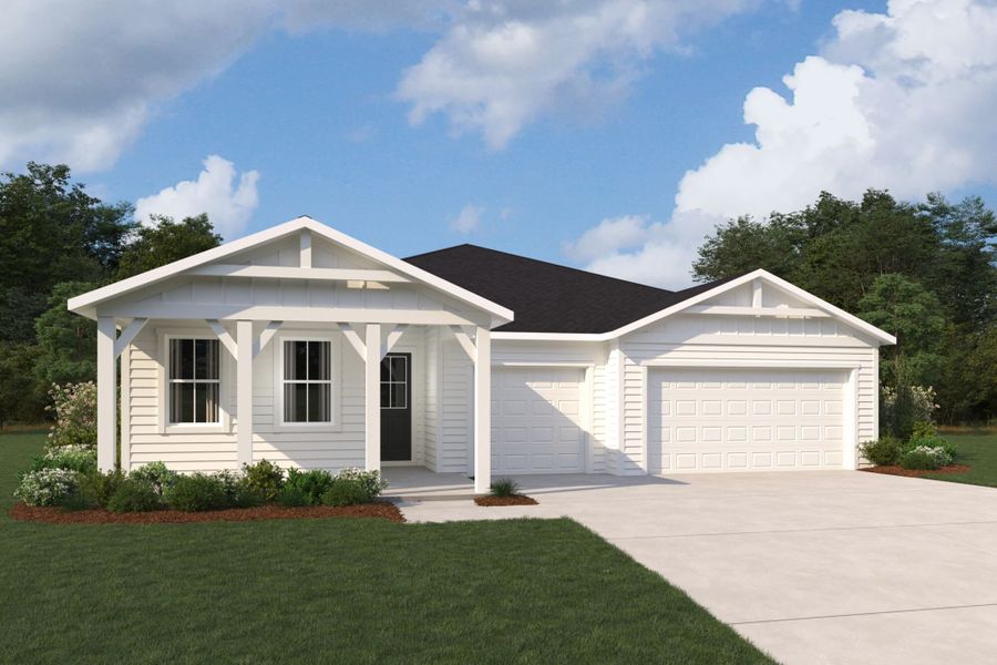 Representative exterior photo of a completed home built from the Saratoga by Mattamy Homes in RiverTown - Forest, St. Johns, FL (Image 4).