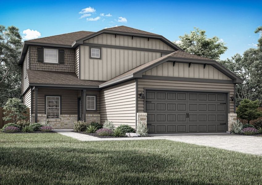 A rendering of the Oak floor plan A rendering of the Oak floor plan