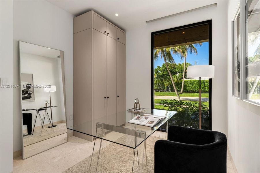 Furnished interior view inside a new home in , Coral Gables (Image 7). Furnished interior view inside a new home in , Coral Gables (Image 7).