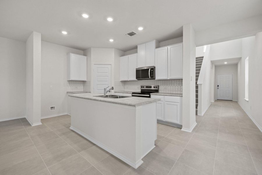 Furnished interior view inside a new home in Sonterra - Cool Water, Jarrell (Image 14).