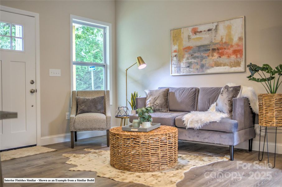 Furnished interior view inside a new home in , Asheville (Image 6).